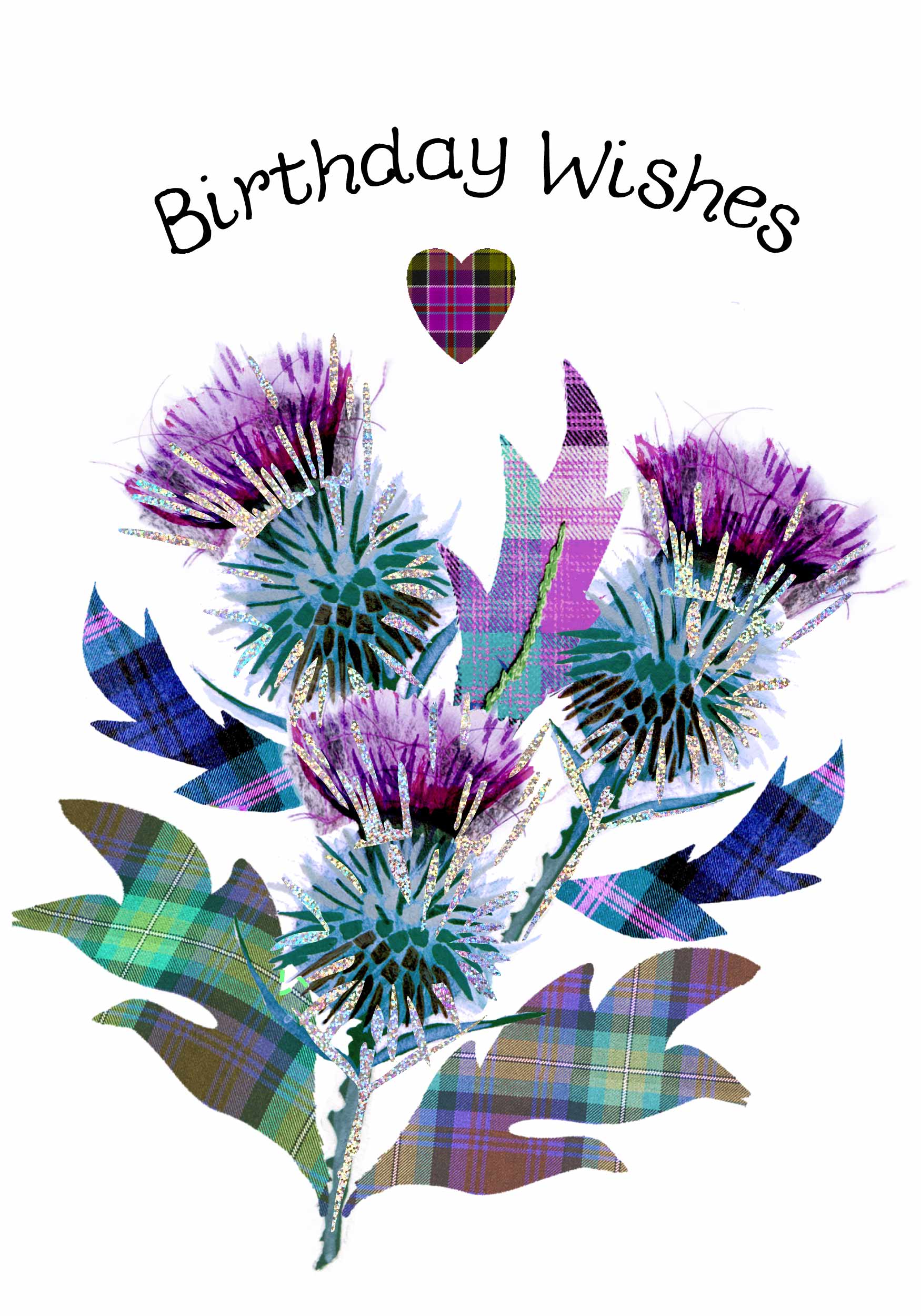 Birthday Thistles Card Wwbd Wee Wishes