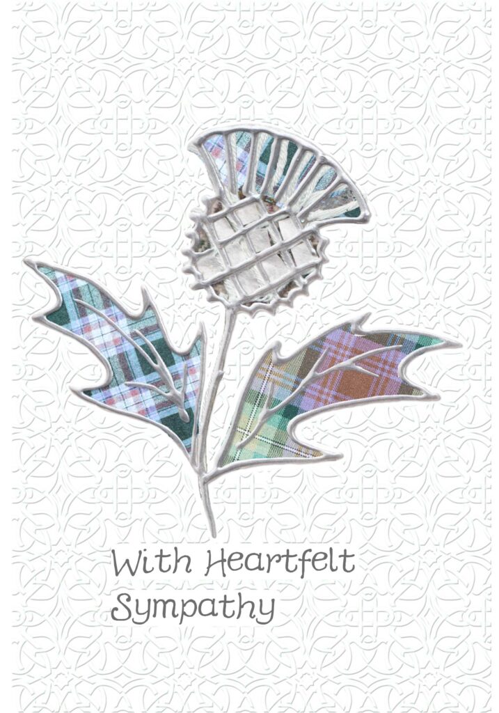 Sympathy Thistle Card Wee Wishes